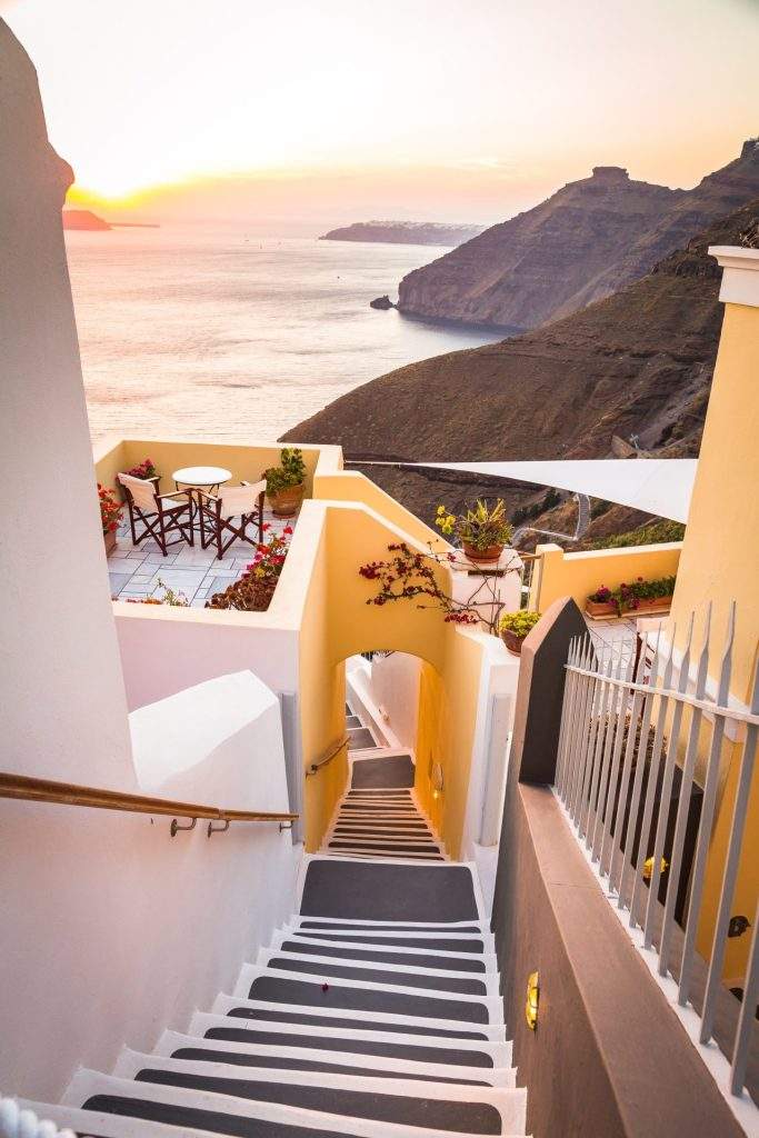 se promener à Santorini