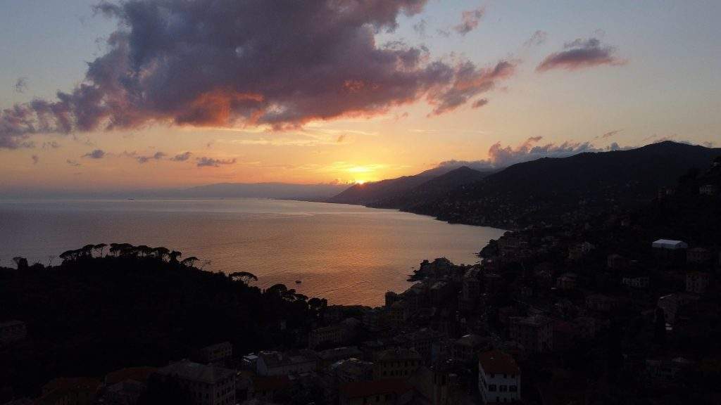 portofino vue en drone