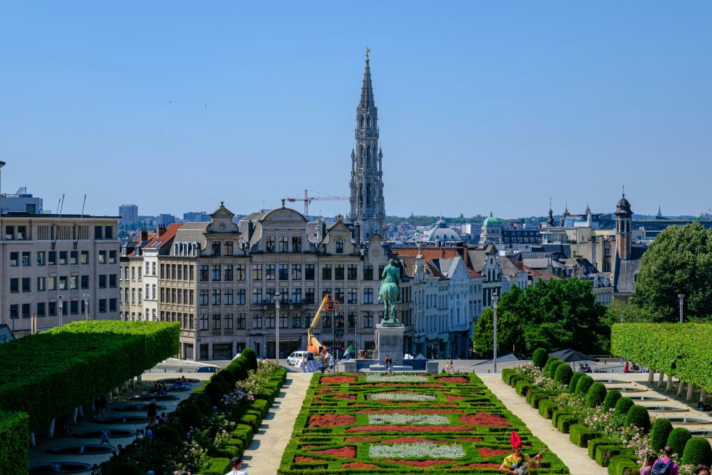 Le Mont des Arts à Bruxelles belgique