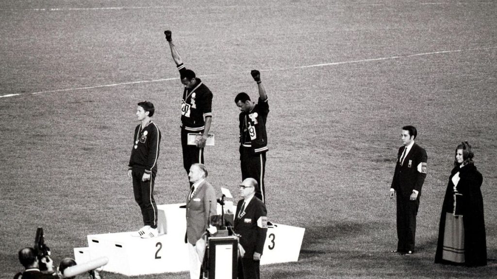 Le Poing Levé de Tommie Smith et John Carlos (Mexico 1968)